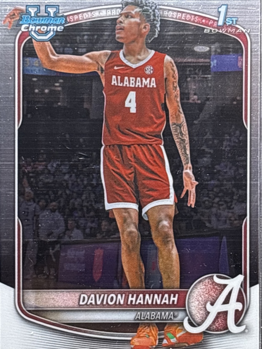 Topps Bowman Chrome Davion Hannah Basketball Rookie Card